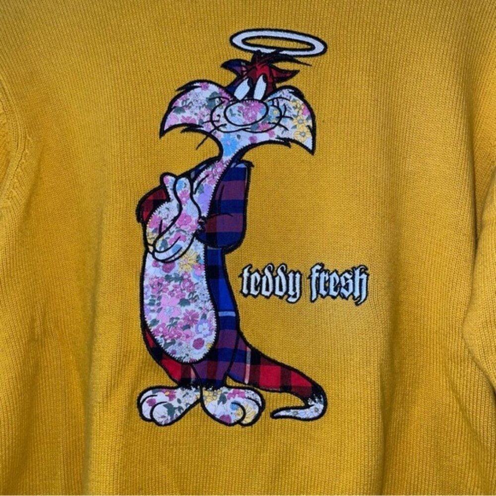 Looney Tunes x Teddy Fresh Applique Sweater Sylvester - Picture 3 of 6
